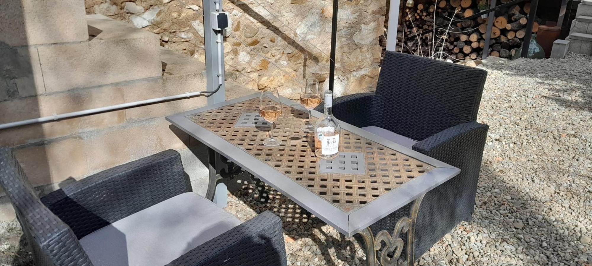 Sur La Bonnefooi Panzió Prades-sur-Vernazobre Kültér fotó