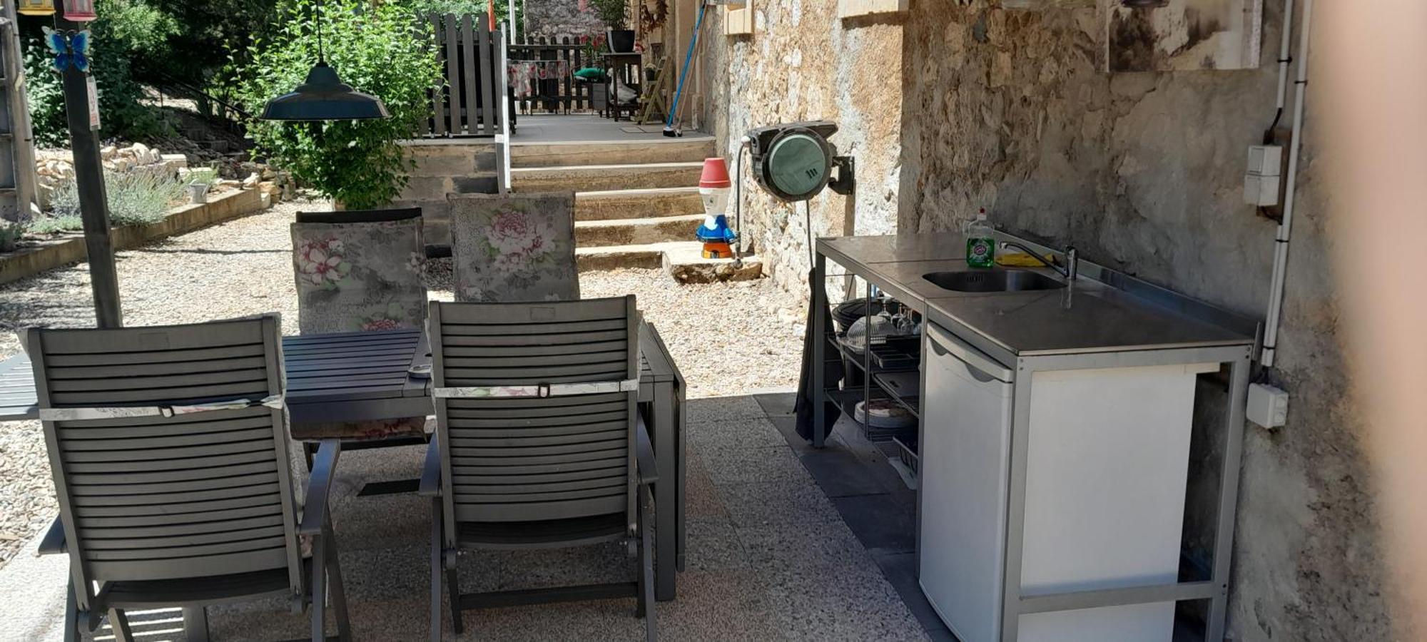 Sur La Bonnefooi Panzió Prades-sur-Vernazobre Kültér fotó