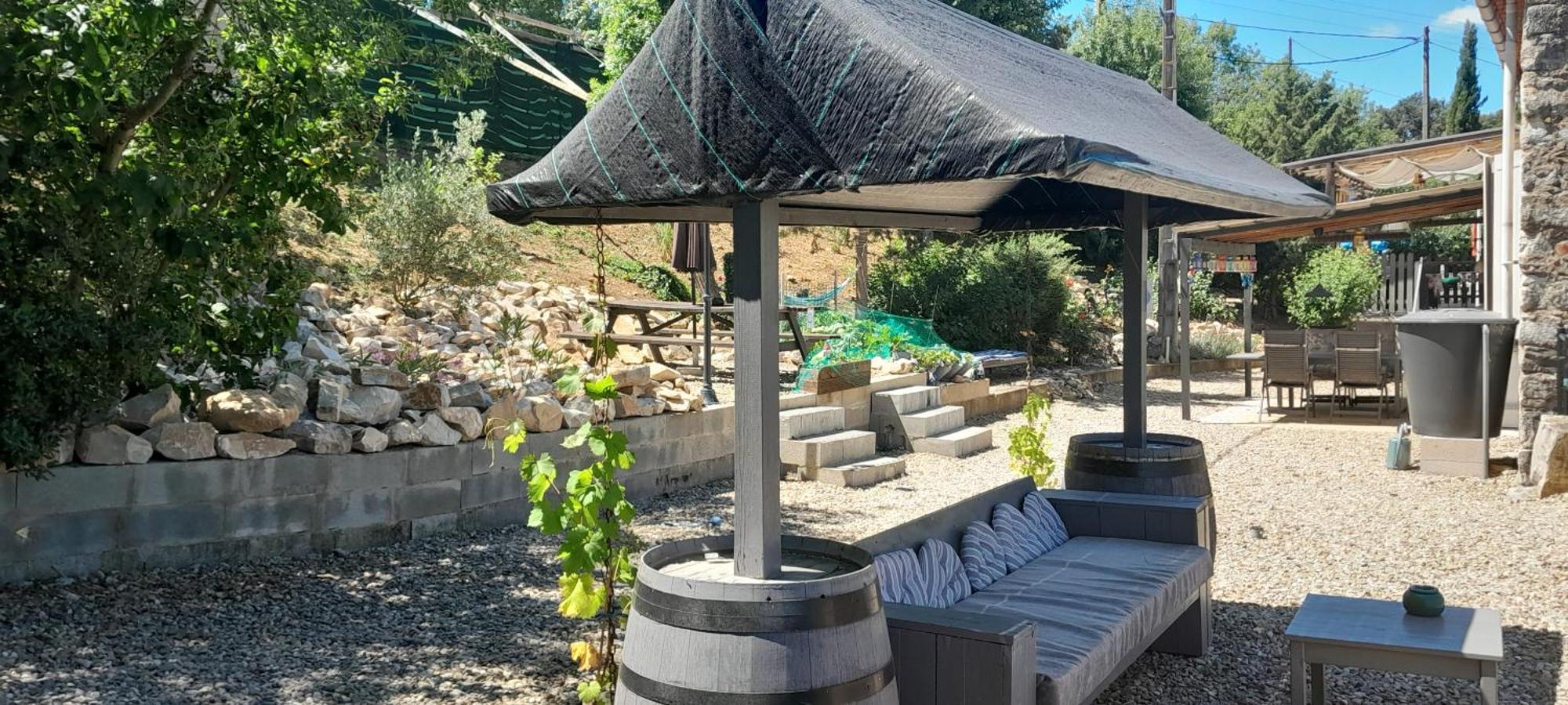 Sur La Bonnefooi Panzió Prades-sur-Vernazobre Kültér fotó