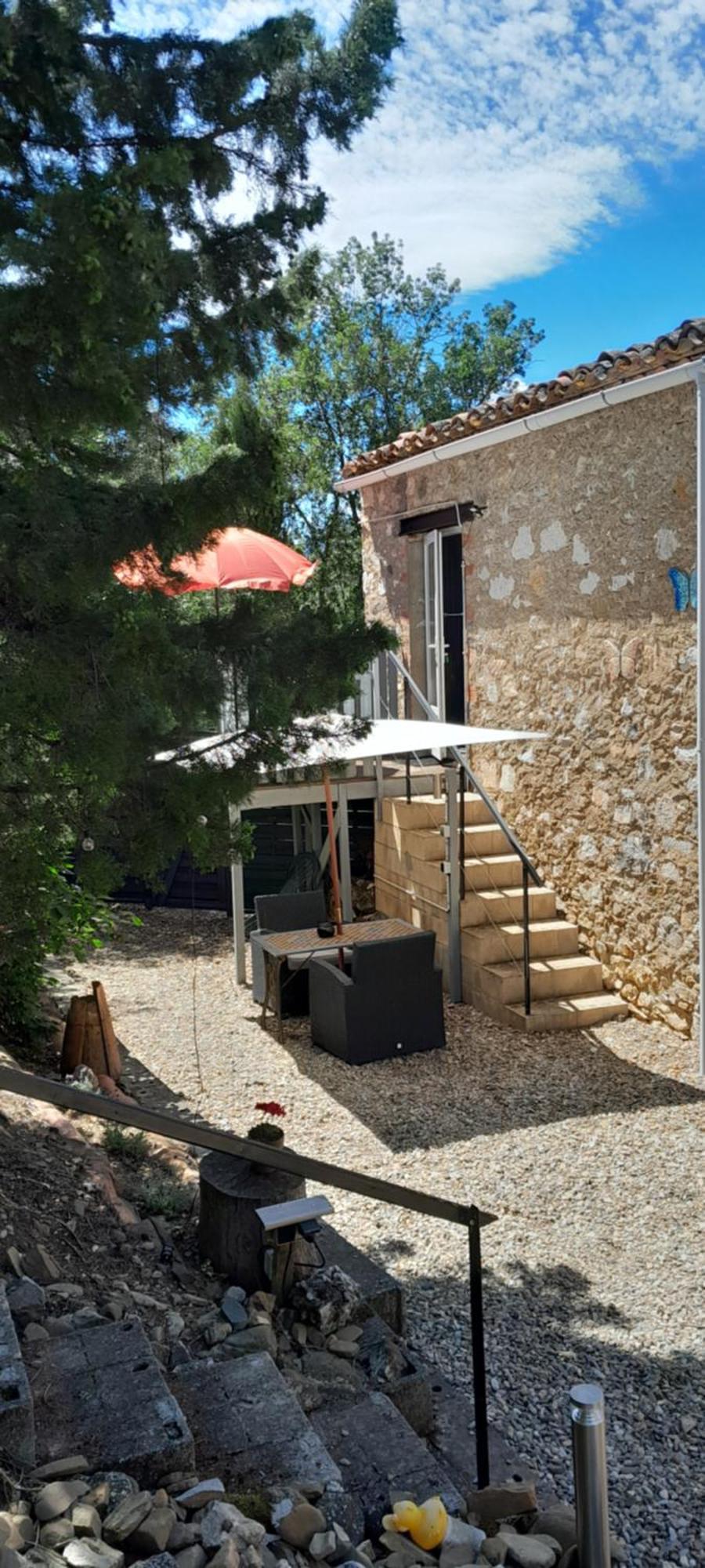 Sur La Bonnefooi Panzió Prades-sur-Vernazobre Kültér fotó